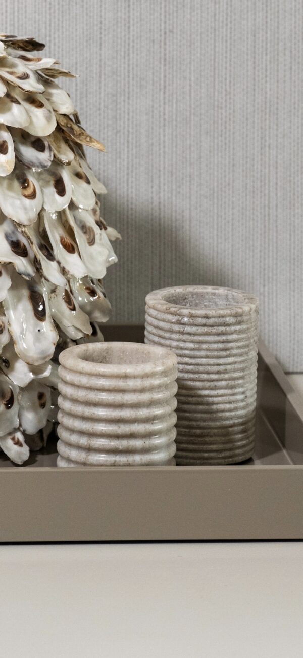 Sand Marble Tealight Set of 2